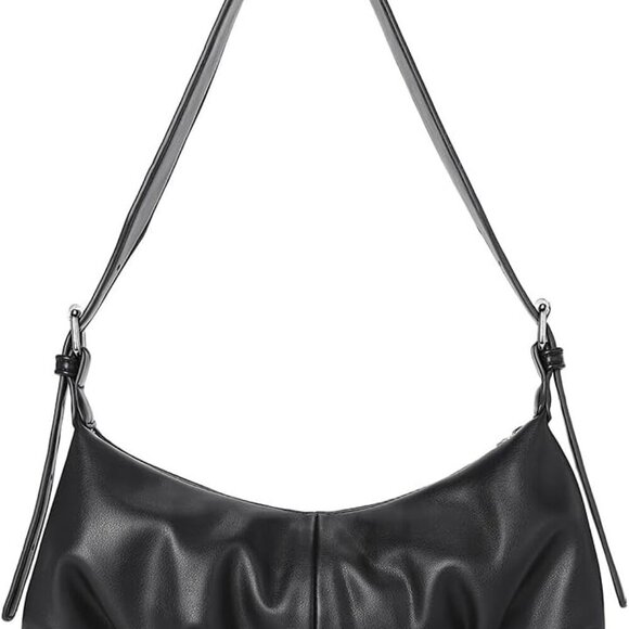 Shoulder Bag,Purses for Women Dumpling Small Hobo Bags Vegan Leather Ladies Clut - Picture 1 of 7